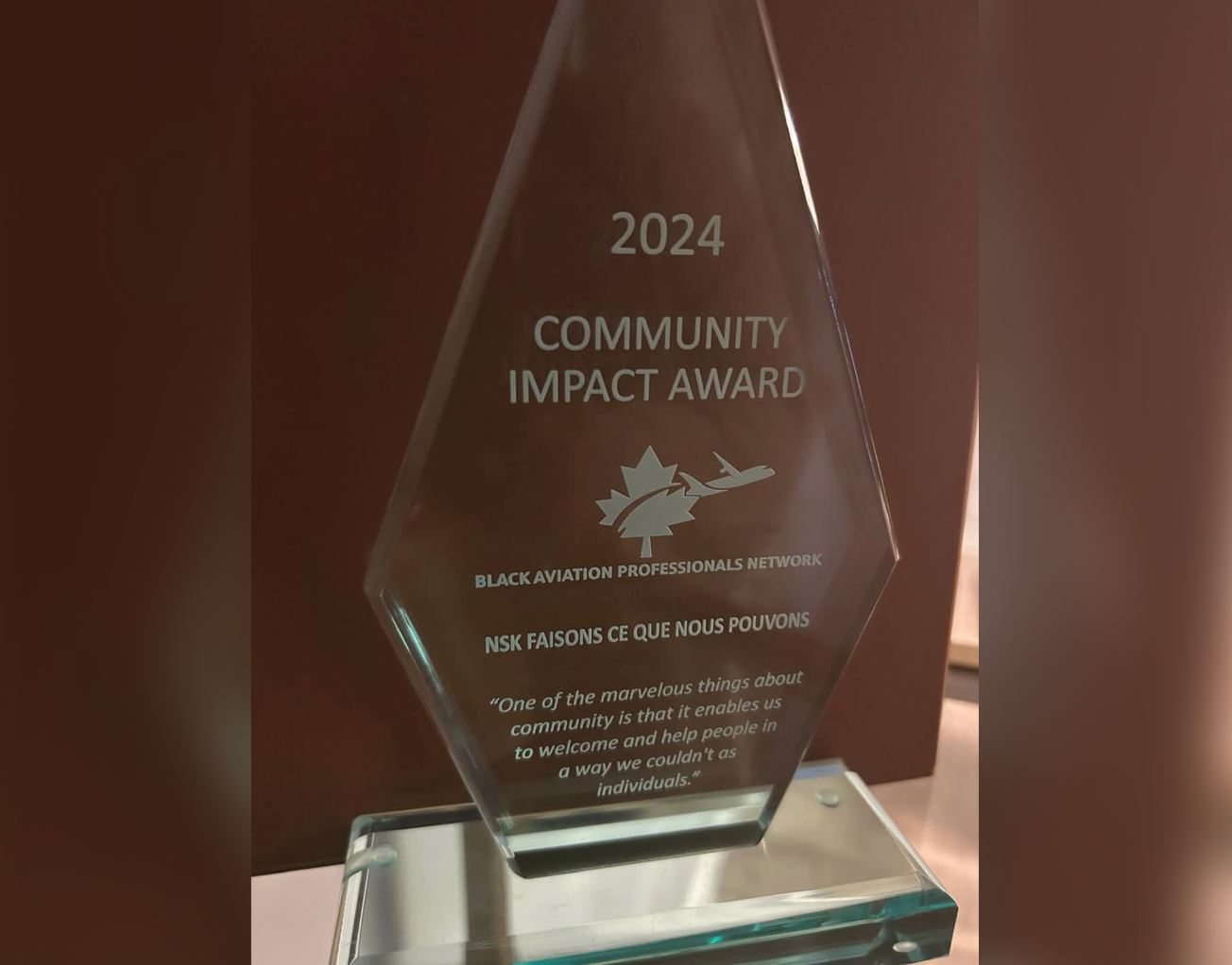 NSK remporte le prix Impact